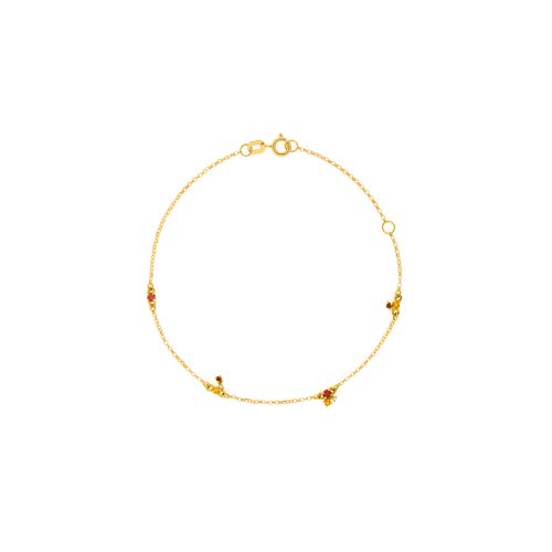 Pulseira ouro 18k  comcorrente portuguesa