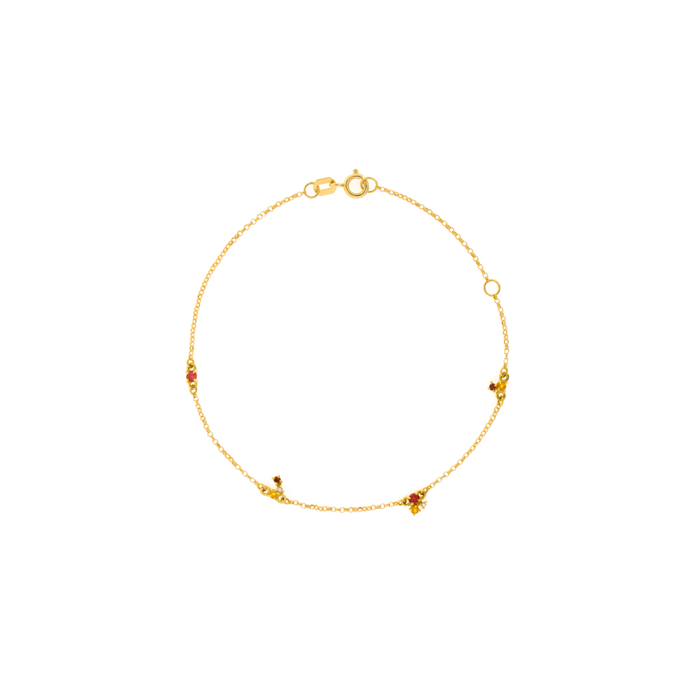 Pulseira ouro 18k  comcorrente portuguesa