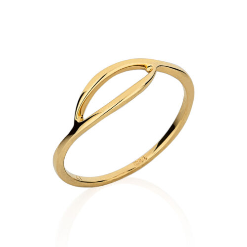 Anel ouro amarelo 18k