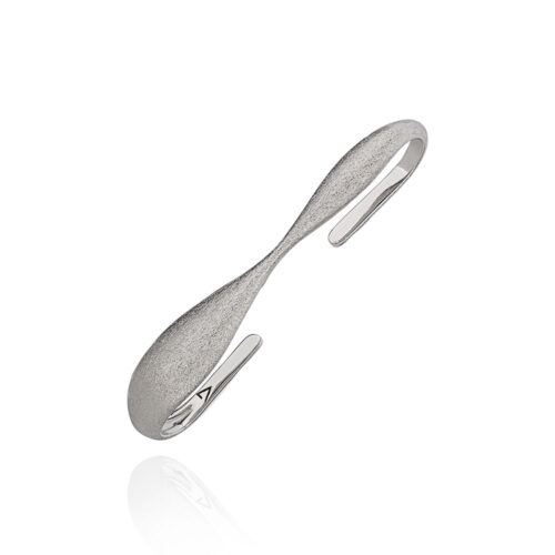 Earcuff Em Prata 925 Fosca Com Banho De Rodio